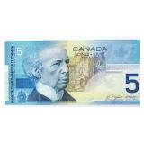 Bank of Canada 2005 Five Dollars (HNR) Sheet Chang