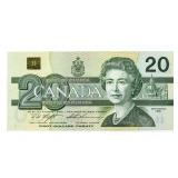 Bank of Canada 1991 Twenty Dollars 4 Digit RADAR