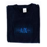 Vintage ARMANI Exchange Blue Logo t Shirt Size M