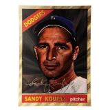 'SANDY KOUFAX' Dodgers  23kt Gold Leaf Foil Card