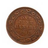 1917 Canada King Geroge Large One Cent Coin