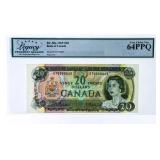 Bank of 1969 $20 - Very Choice New 64PPQ -Legacy -