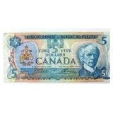 Bank of Canada 1979 Five Dollars