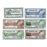 Group of 6 Canadian Tire Scrip