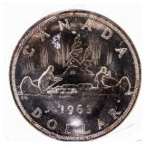 1963 Canada Silver Dollar PL66 ICCS1