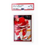 1991 OPC #401 Sergei Fedorov PSA 8