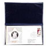 1973 Proof Sterling Silver Medal & Stamp Folio