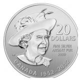 RCM 2012 .9999 Fine Silver $20 Coin - Queen Mother