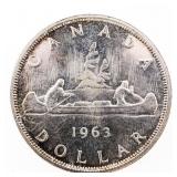 1963 Canada Silver Dollar UNC