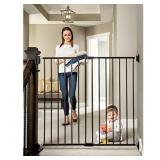 Regalo Extra Tall Top of Stairs Metal Safety Gate,