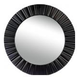 Kieragrace Medium Round Black Modern Mirror (20 in