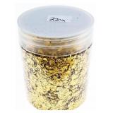 Jar 24kt ..999 Gold Leaf Flakes