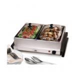 Elite Gourmet 5 Qt. Dual Tray Stainless Steel Elec