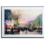 Thomas Kinkade (1958-2012) Litho 'Paris City of Li