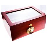 Executive Humidor Cedar lined w/ Gauges Sample AS