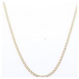 14KT ITALY Gold Curb Link Chain