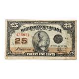 Dominion of Canada 1923 Twenty Five Cents