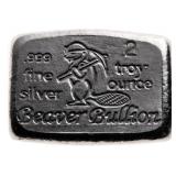 Canada's Beaver .999 Fine Silver 2oz Hand Poured B