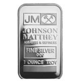 Vintage JM .999 Fine SIlver Bar - 1 oz. ASW
