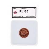 Canada 1966 One Cent Coin PL65 KSA