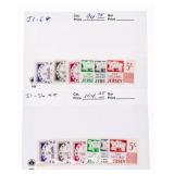 2 - Sets JERSEY  Scotts - J1 - J6 Postage