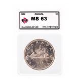 Canada 1966 Silver Dollar MS63 KSA