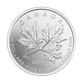 RCM 2011 .9999 Fine Pure Silver $10 Coin - Maple L
