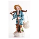 Ceramic Figurine of Elderly Man with Yoke
