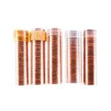 Lot - 5 Tubes 1963,64,65,66 & 67 Canada One Cent C