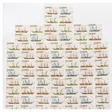 Lot -19 Blocks of 4 Canada Postage 8 Cents -Coasta