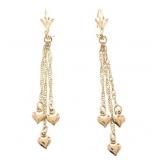 18kt Brazil Gold Overlay (BGO) Drop Chain Earrings