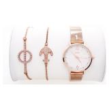 Rose Gold IEKE Watch & Bracelet Set