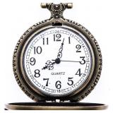 Antique Style Qtz. Pocket Watch w/ Fob