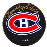 Montreal Canadiens NHL Puck Autographed "Maurice