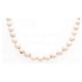 Culture Pearl Choker 16" Strand -10kt Gold Clasp