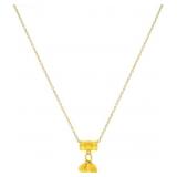 24kt G.P. Necklace w/ 3 Pendants
