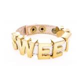 Vintage Leather Sweethear Bracelet