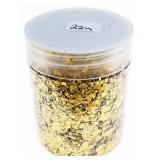 Jar 24kt ..999 Gold Leaf Flakes