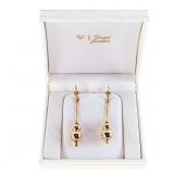 18kt BGO Drop Bead Earrings
