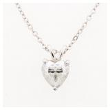 Moissanite Heart Cut 1.00 Carat,D Colour, VVS1 Cla