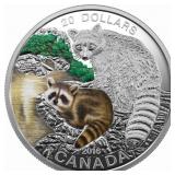 2016 $20 Baby Animals: Raccoon - Pure Silver Coin