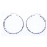 10kt Gold Micro Pave Set Diamond Earrings