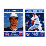 Lot 2 POST Inserts 1991 - John Olerud & Nolan Ryan