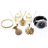 Lot - Mixed Jewellery - Watch, Pendants, Chain , N