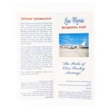 Lisa Marie Boarding Pass - "The Pride of Elvis Pr