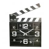 Hollywood Movie Clapper Board Wall Clock -Metal