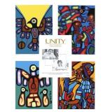 NORVAL MORRISSEAU AND HIS SON -IN RECOGNITION OF T