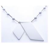 Holt Renfrew - White Enamel Fancy Necklace