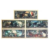 Grouping of 5 "BATMAN" One Million Dollar Collec