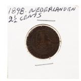 1898 Nederlanded 2 1/2 Cents